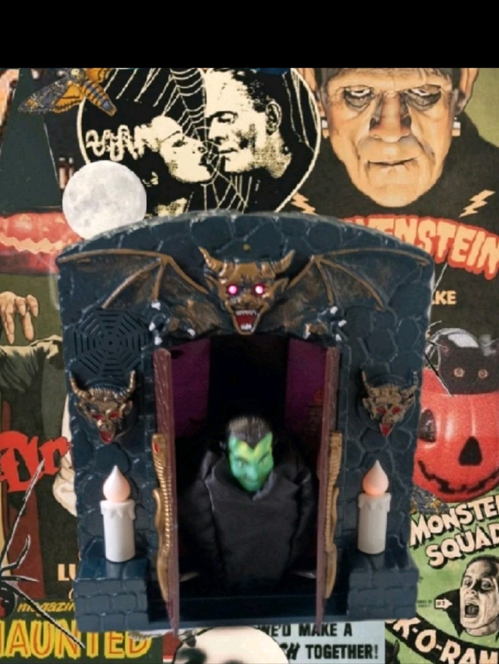 The Haunted House Dracula Vampire Lights Music MSR Enterprises 1993 Halloween